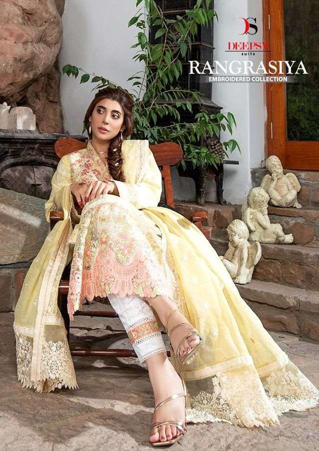 Rangrasiya Embroidered By Deepsy Cotton Pakistani Suits