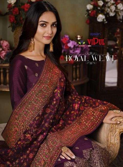 Royal Weave By Vipul Silk Jacquard Exclusive Fancy Suits