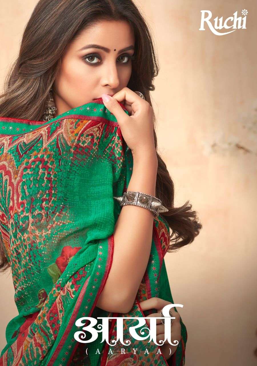 Ruchi Aarya Printed Georgette Sarees