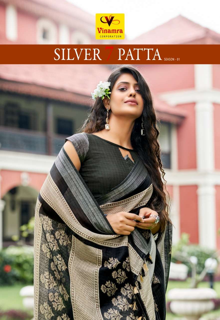 Silver 7 Patta Vol 1 By Vinamra Cotton Saree Exports