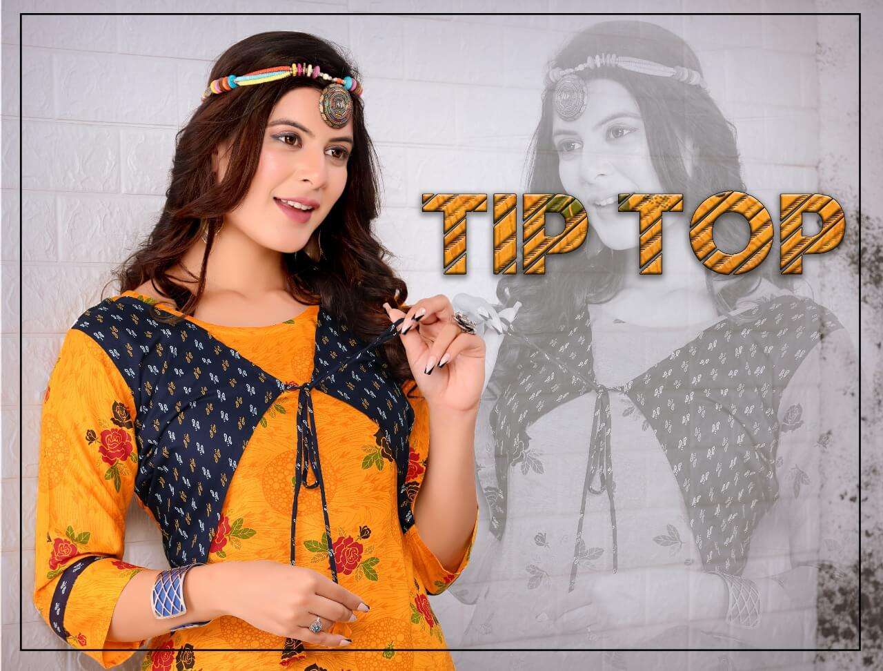 Tip Top  Kurti With Bottom& Dupatta