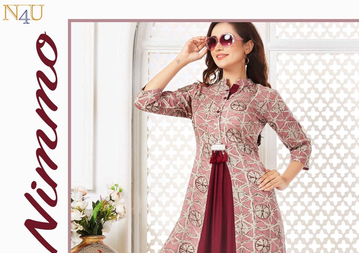 Tunic House Present Nimmo Viscose Chekes Printed Kurti Wholesale Rate