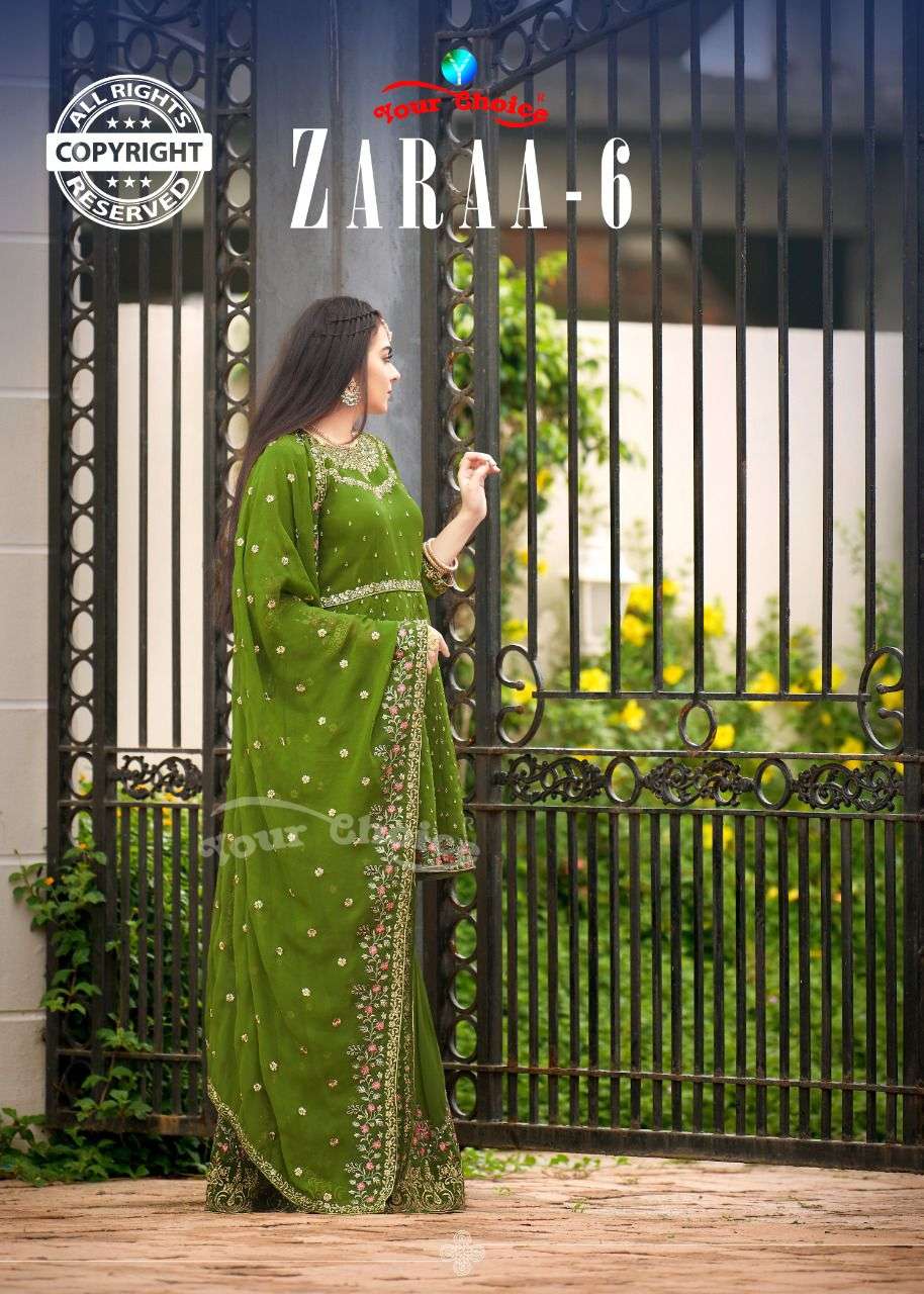 Your Choice Zaraa Vol 6 Georgette Garara Salwar Kameez