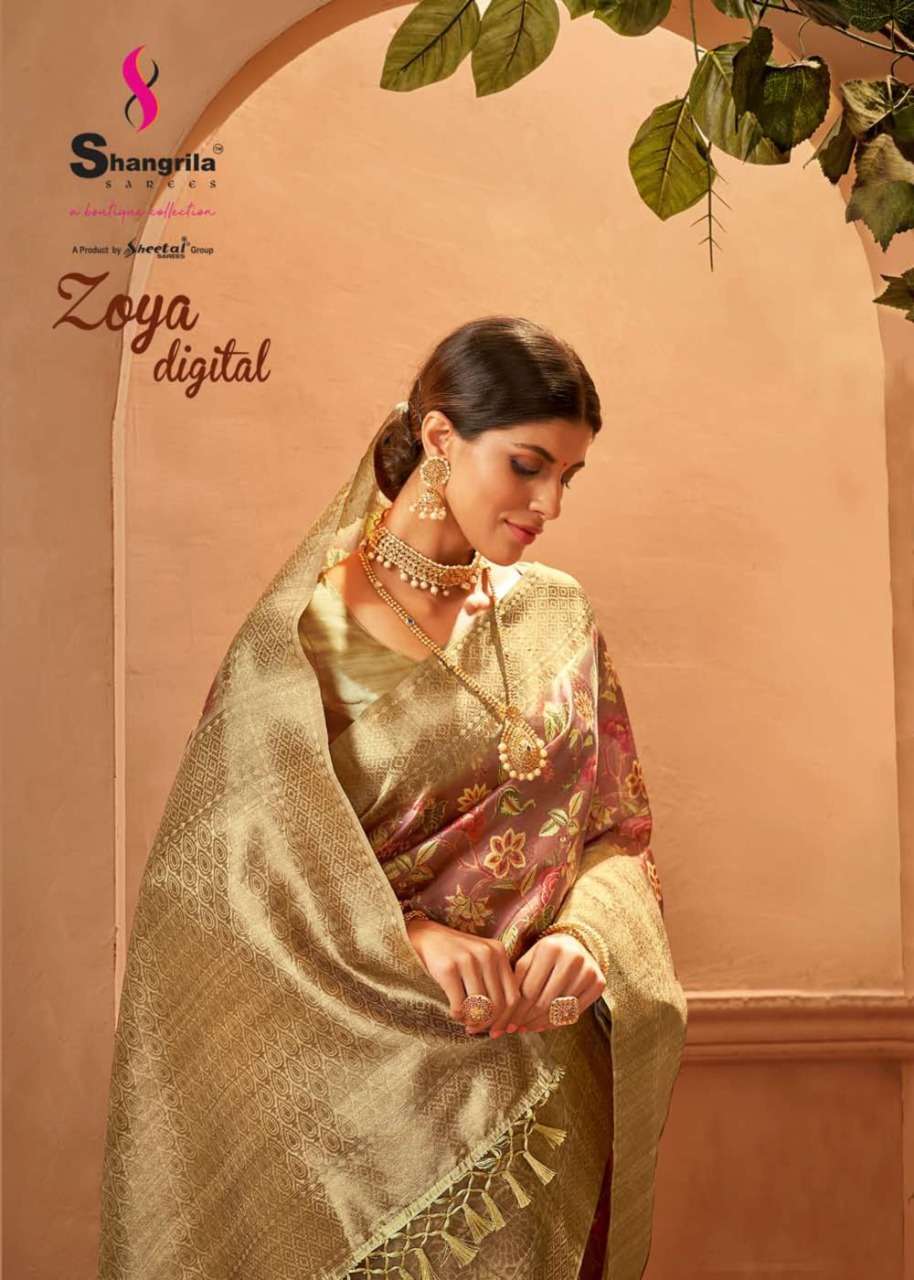 Zoya Digital Rich Pallu Party Wear Sarees By Shangrila