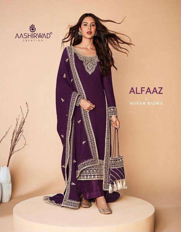 alfaaz by aashirwad georgette traditional fancy dresses collection