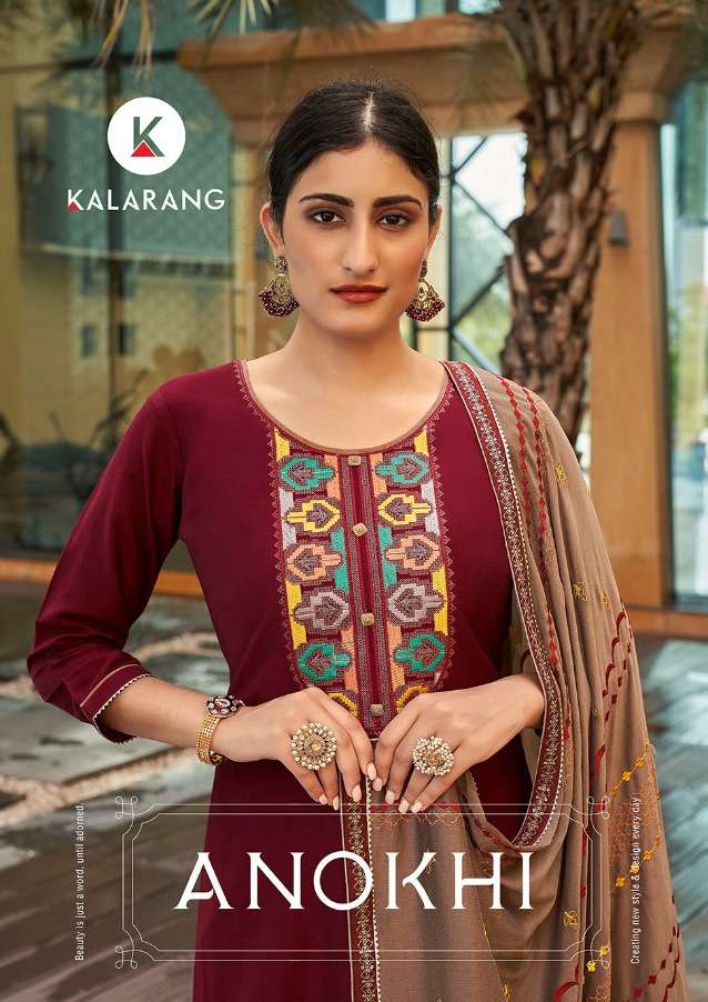 anokhi by kalarang silk embroidery designer fancy salwar kameez