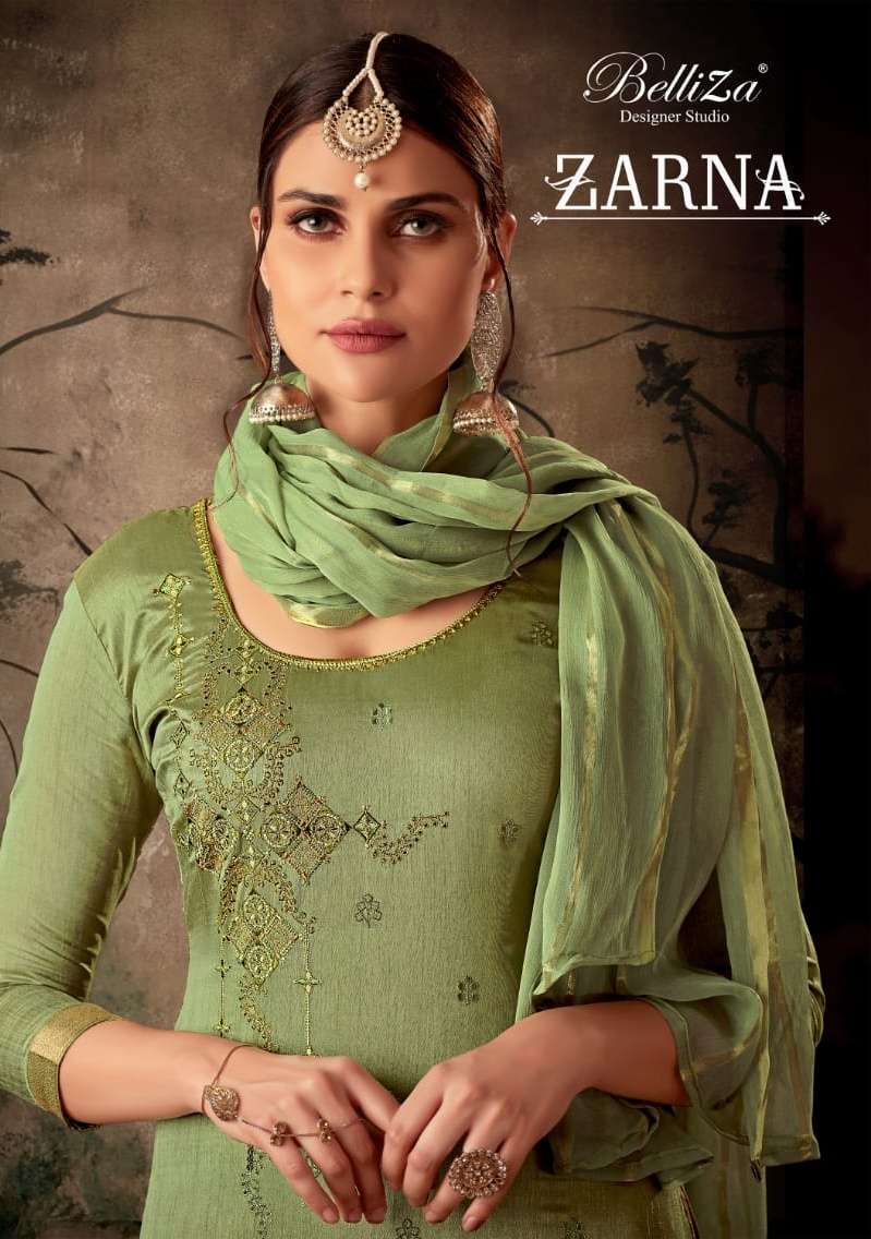 belliza zarna silk jacquard embroidery salwar kameez