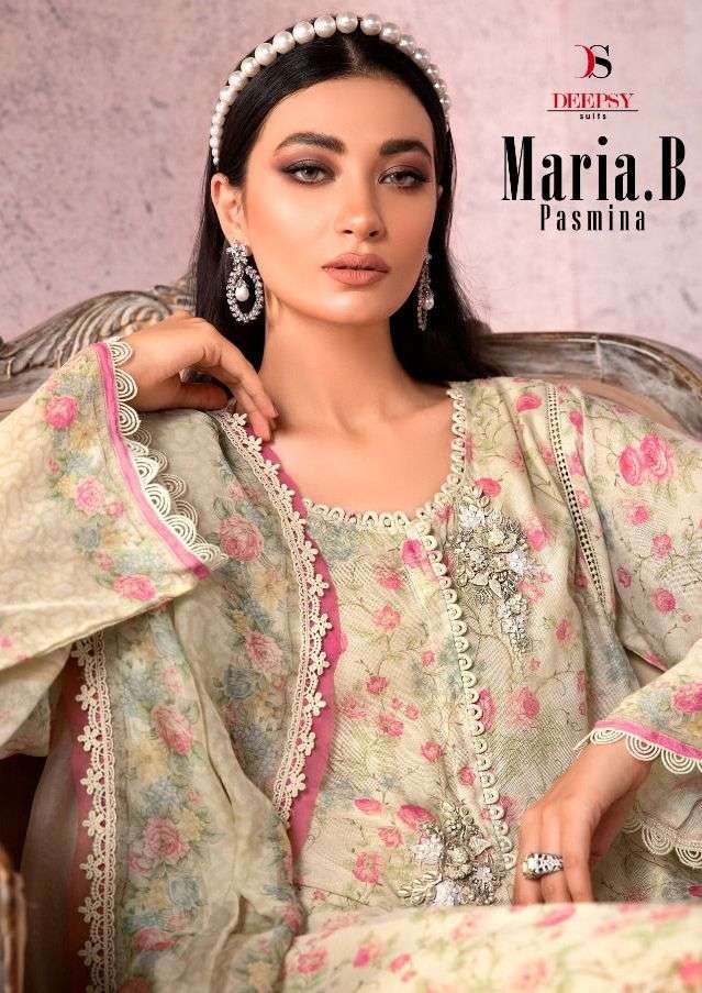 deepsy maria b pashmina winter pakistani casual dresses