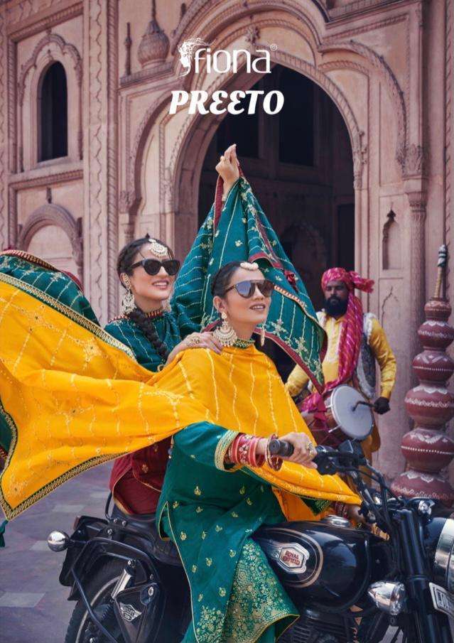 fiona launch preeto silk jacquard exclusive fancy suits