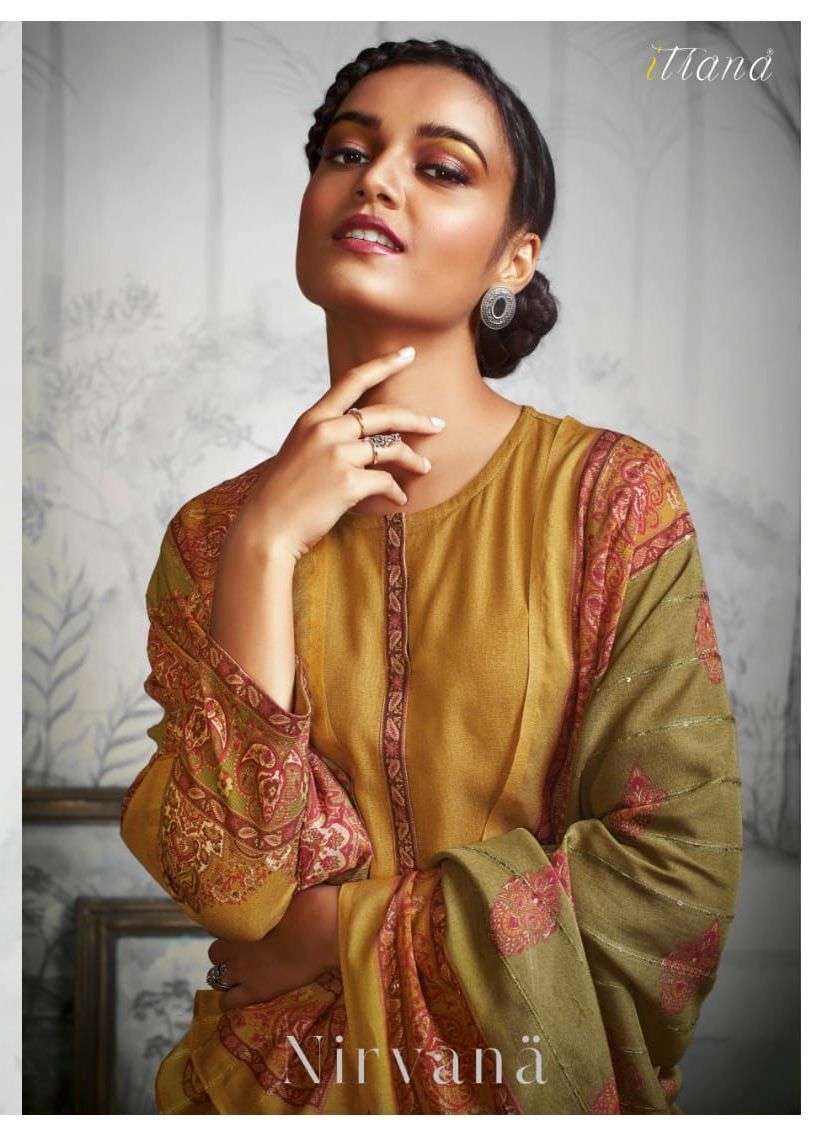 itrana nirvana staple twill exclusive winter dress materials