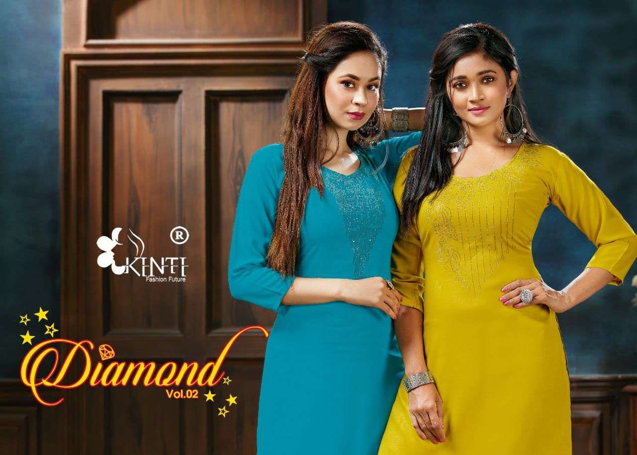 kinti diamond vol 2 simple readymade kurti low range 