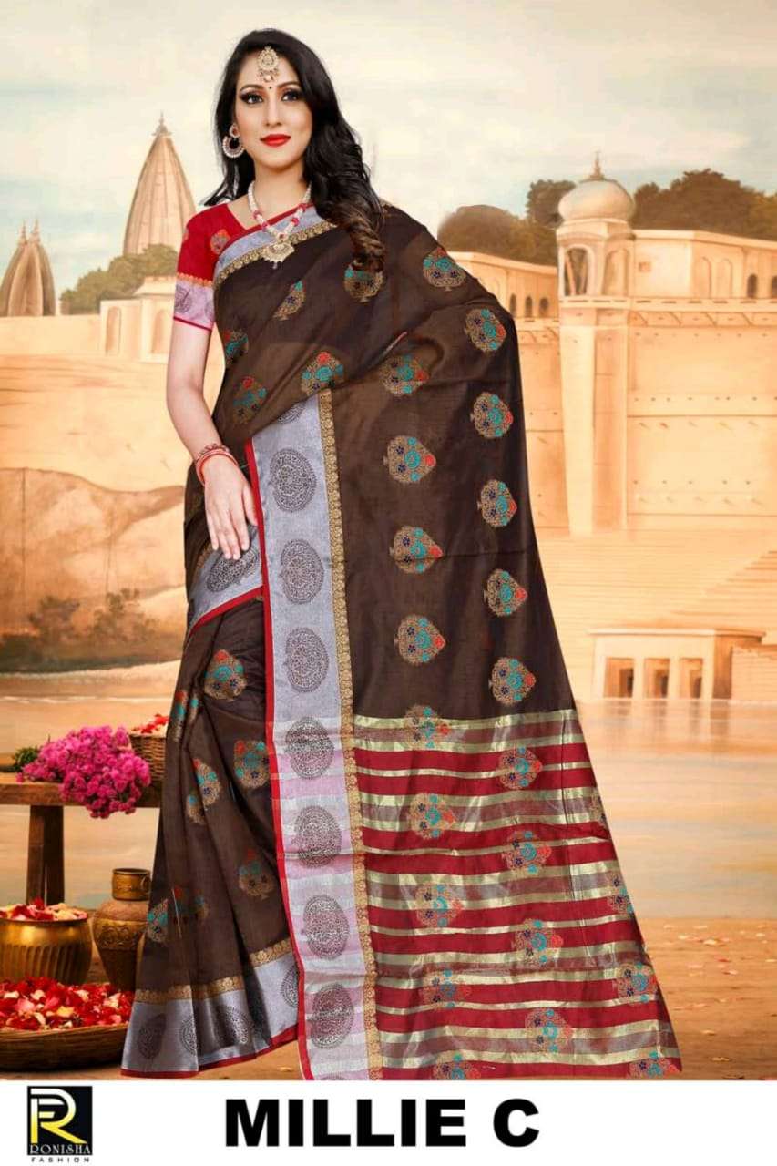 Millie by ranjna saree formal wear cotton silk saree collction wholesale shop 