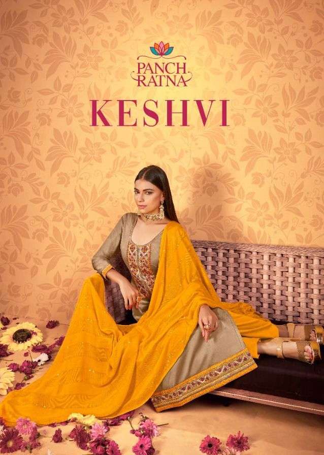 panch ratna keshvi jam silk daily wear fancy dress materials