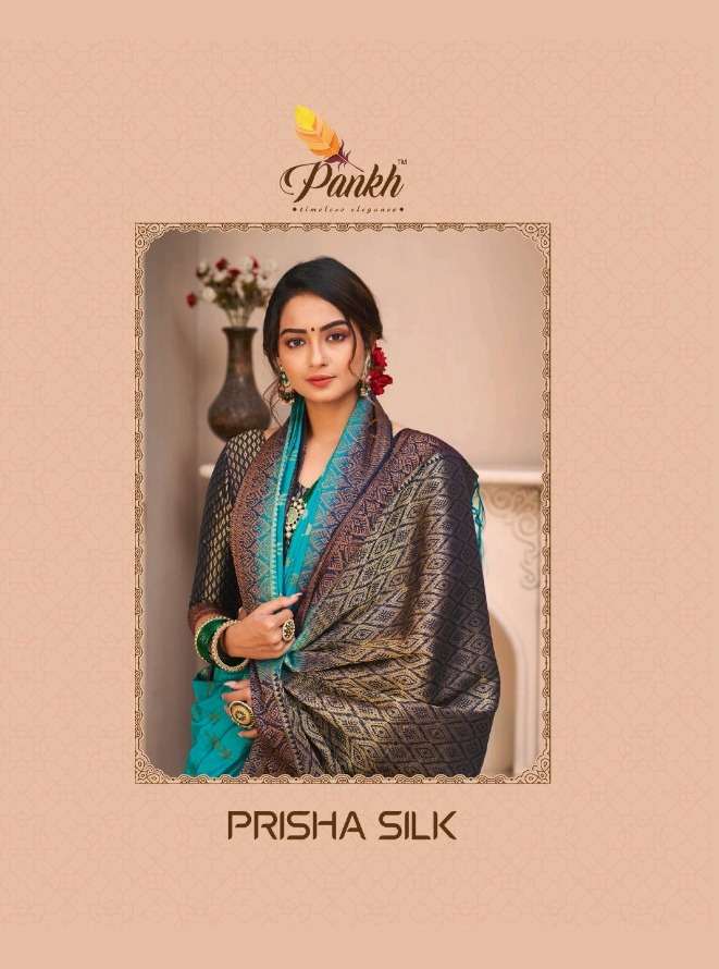 pankh prisha silk 1701-1713 series rich look silk saris for festival 