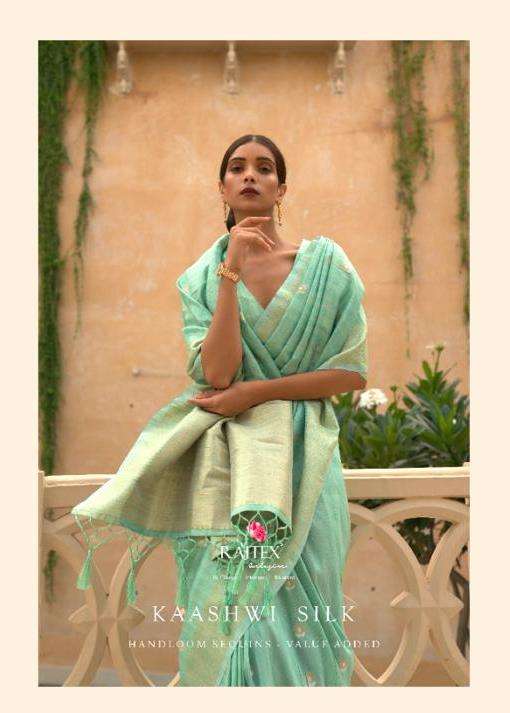 rajtex kaashwi silk series 212001-212006 fancy sarees collection