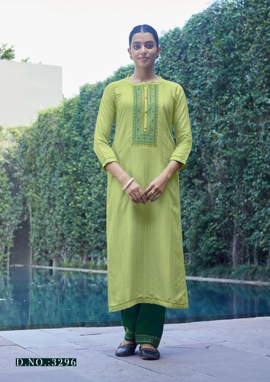 rangoon light line vol 9 silk work daily wear fancy kurti