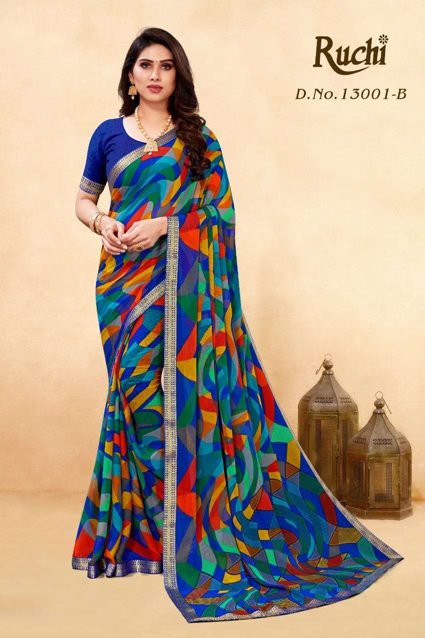 ruchi simayaa vol 8 chiffon banarasi border daily wear sarees