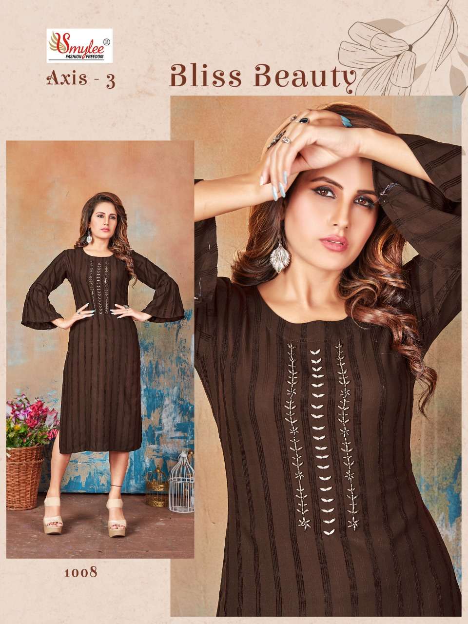 rung axis vol 3 bombay velvet simple wear fancy kurti