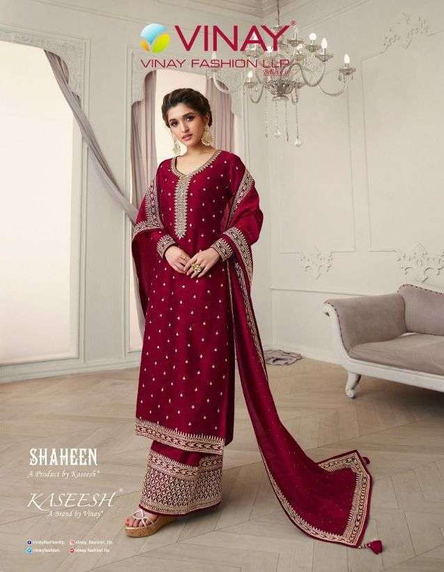 shaheen by vinay silk georgette exclusive fancy salwar kameez