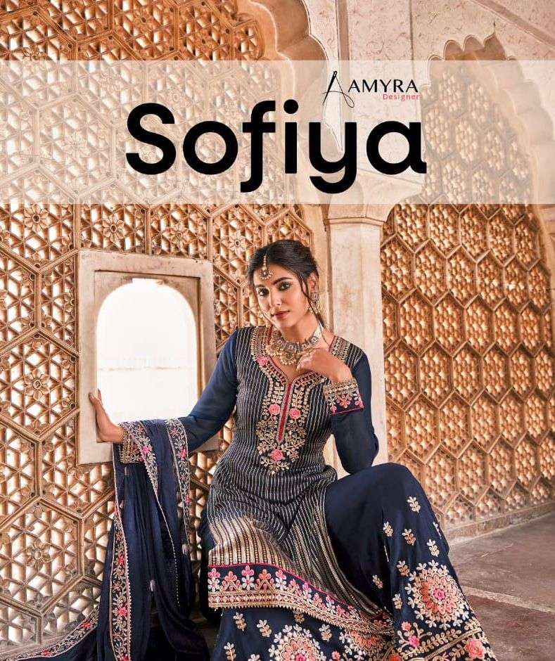 sofiya by amyra georgette sharara fancy heavy salwar kameez