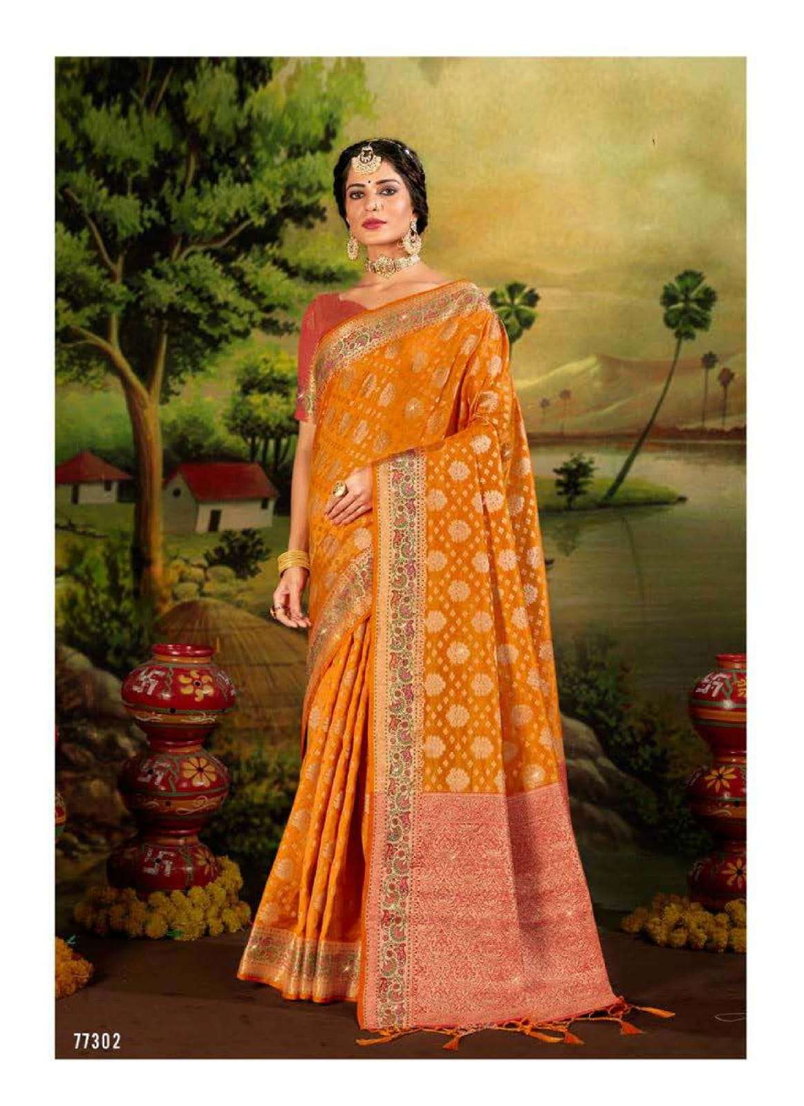 sudha silk by lifestyle lichi silk traditional wear fancy saree