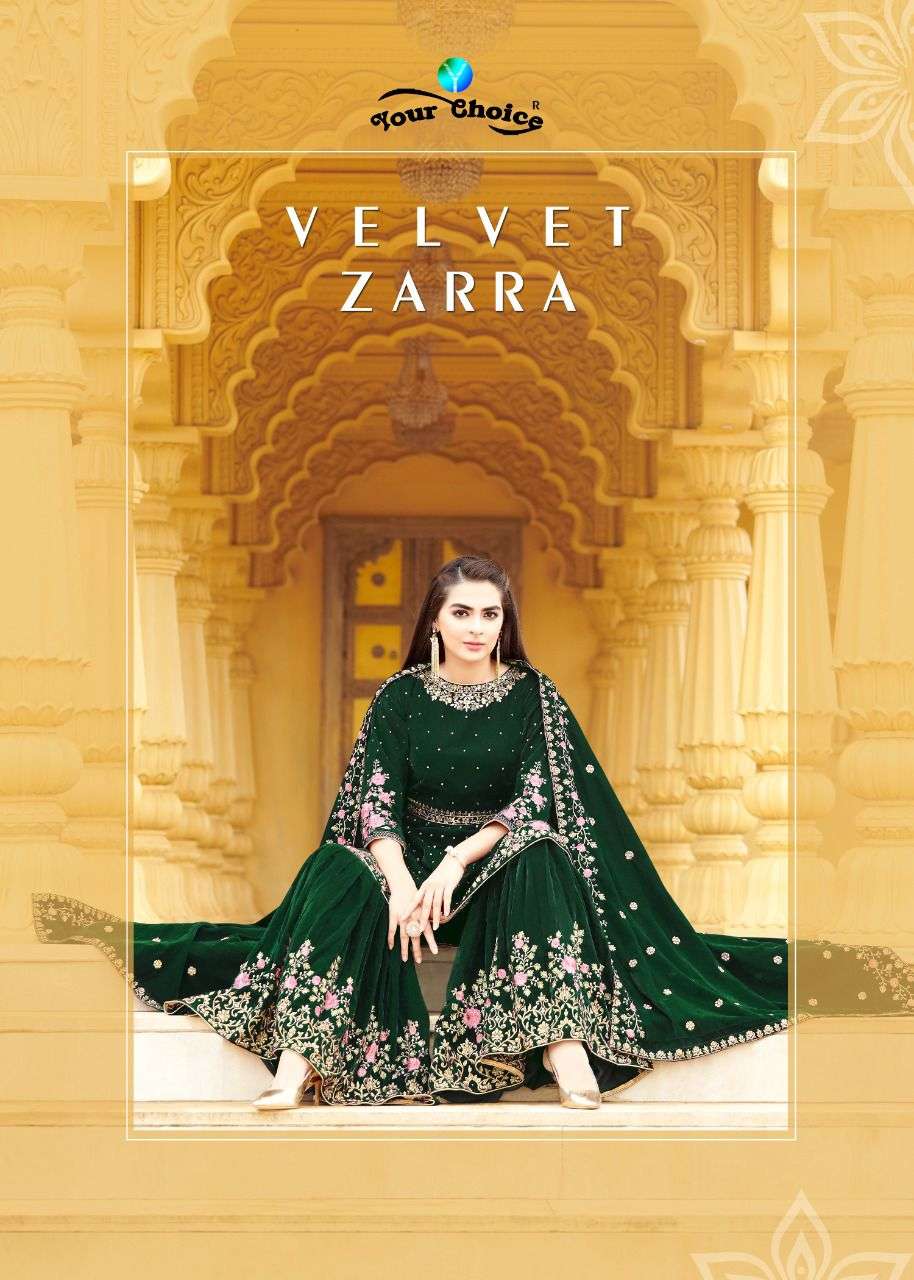 velvet zaraa by your choice exclusive pakistani winter suits