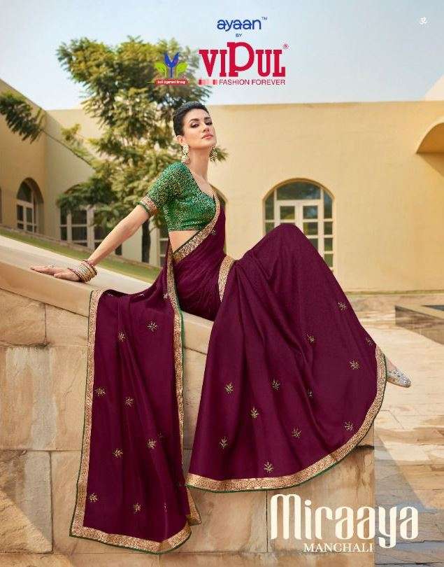 vipul miraaya manchali pure fancy georgette sarees