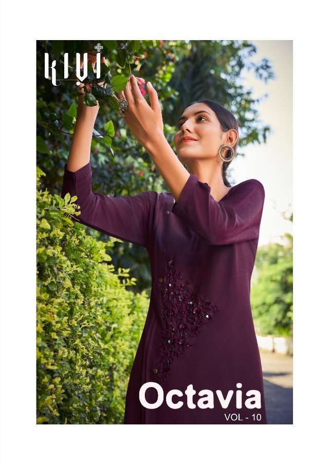 kalaroop octavia vol 10 silk handwork daily wear kurtis