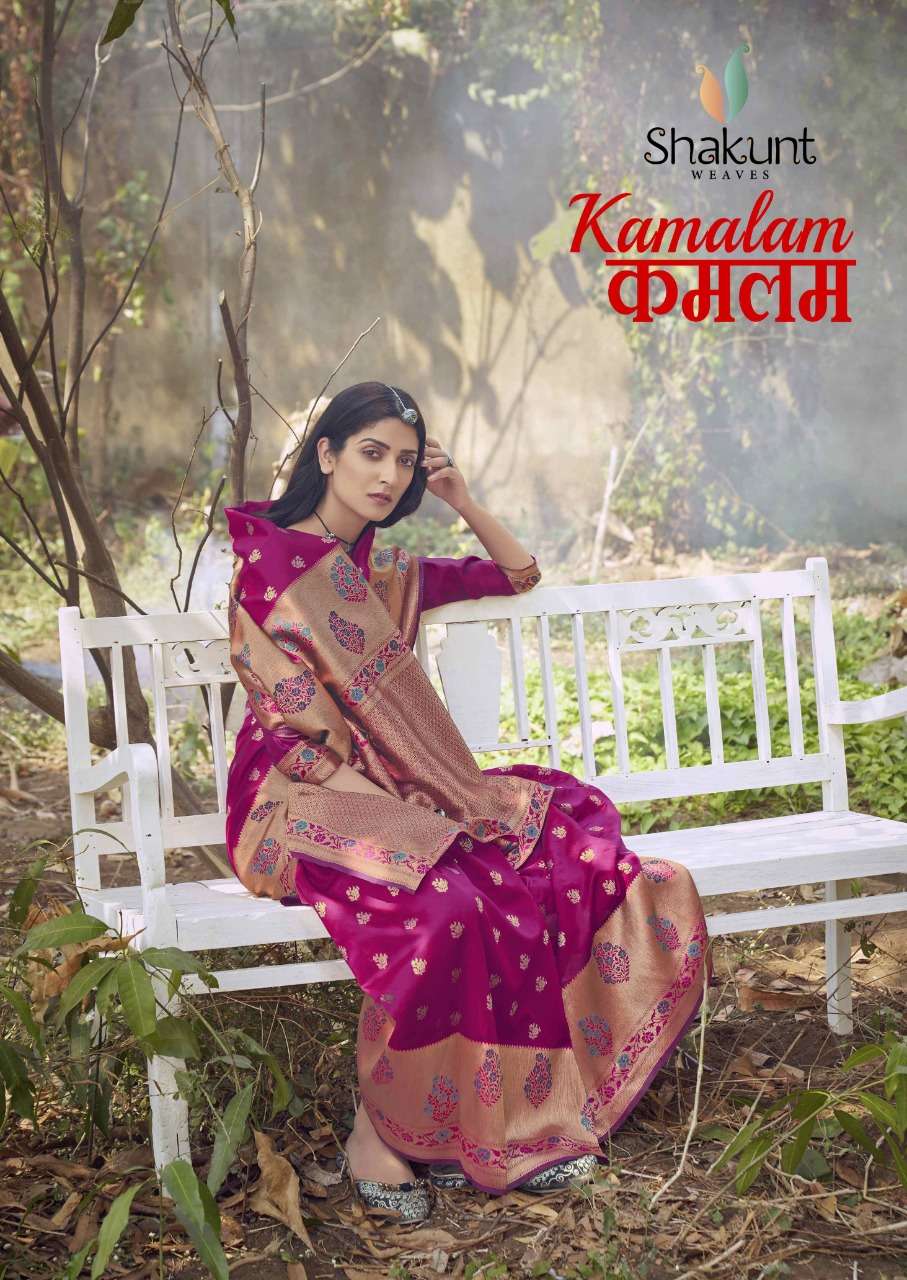 kamalam by shakunt art silky traditional wear sarees