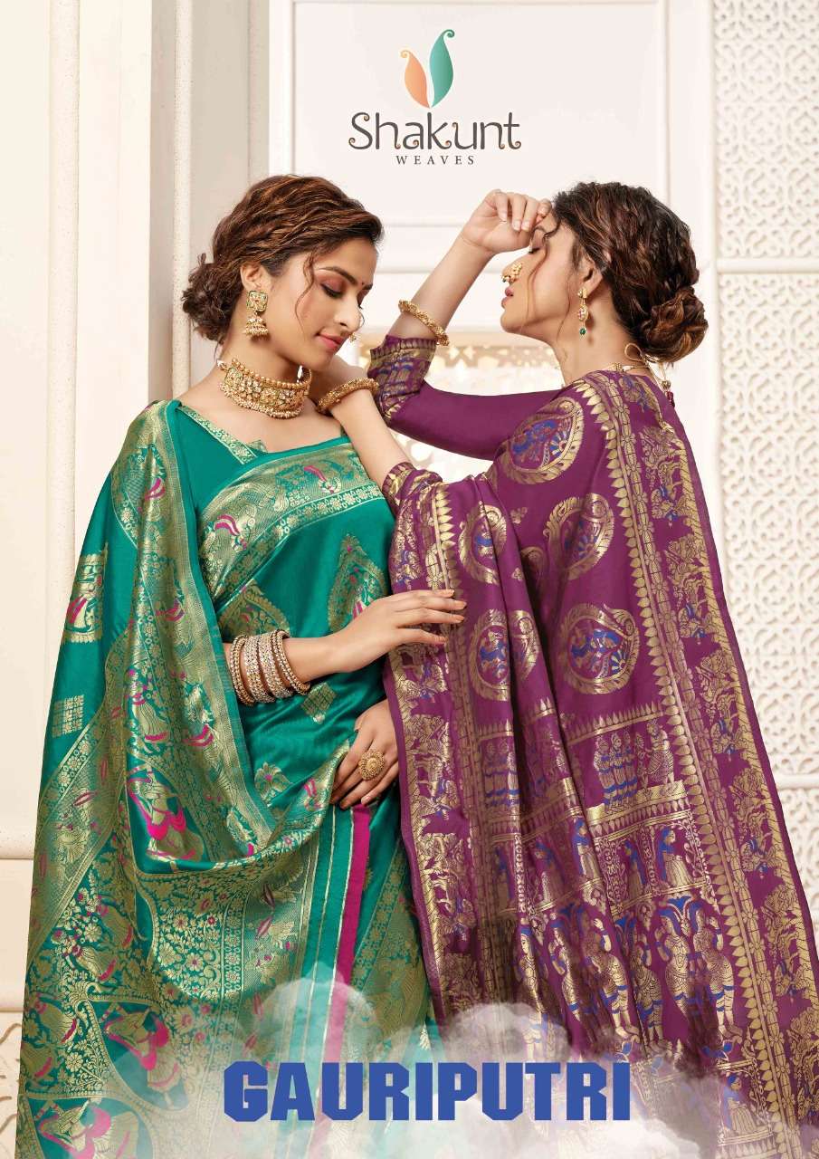 shakunt present gauriputri silk daily wear fancy sarees