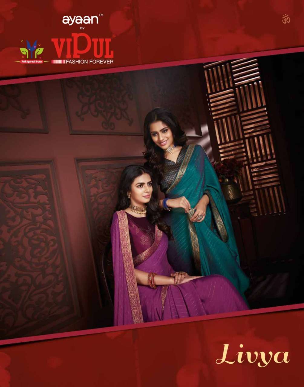 vipul fashion livya fancy chiffon sarees for women 