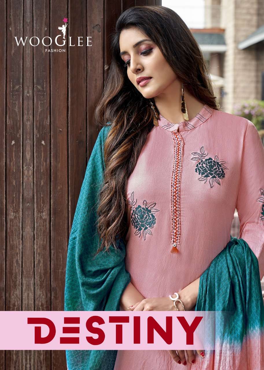 wooglee destinny top with pant and dupatta set rich collection 