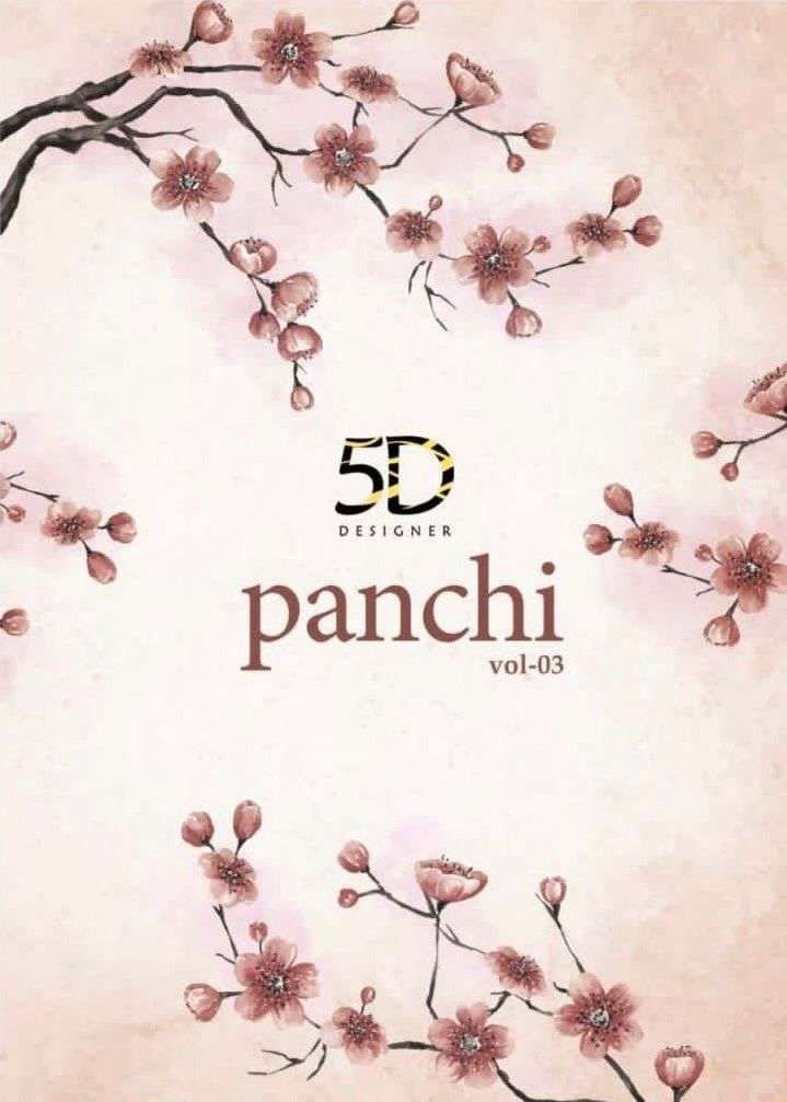 5d designer panchi vol 3 daily wear georgette fancy sarees