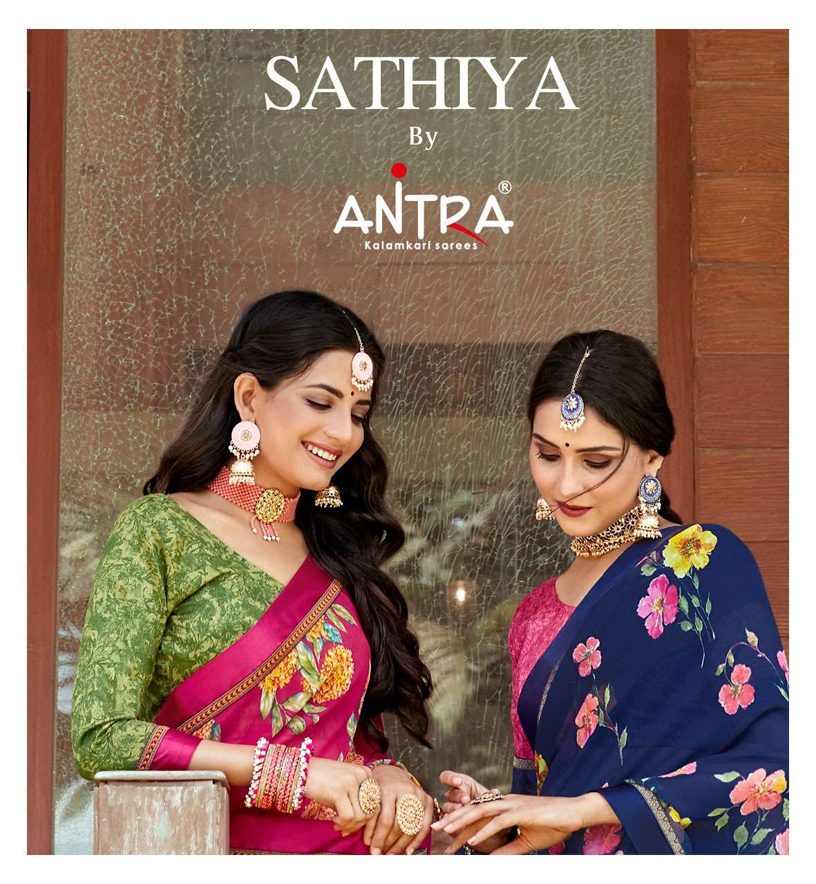 antra present sathiya vol 1 georgette printed casual wear saree