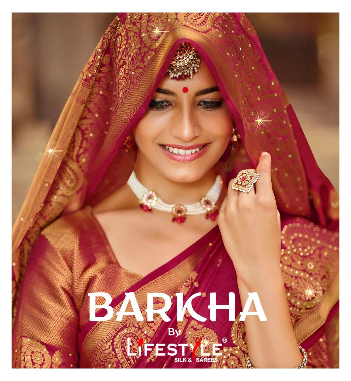 barkha vol 1 by lifestyle nylone silk traditional wear sarees