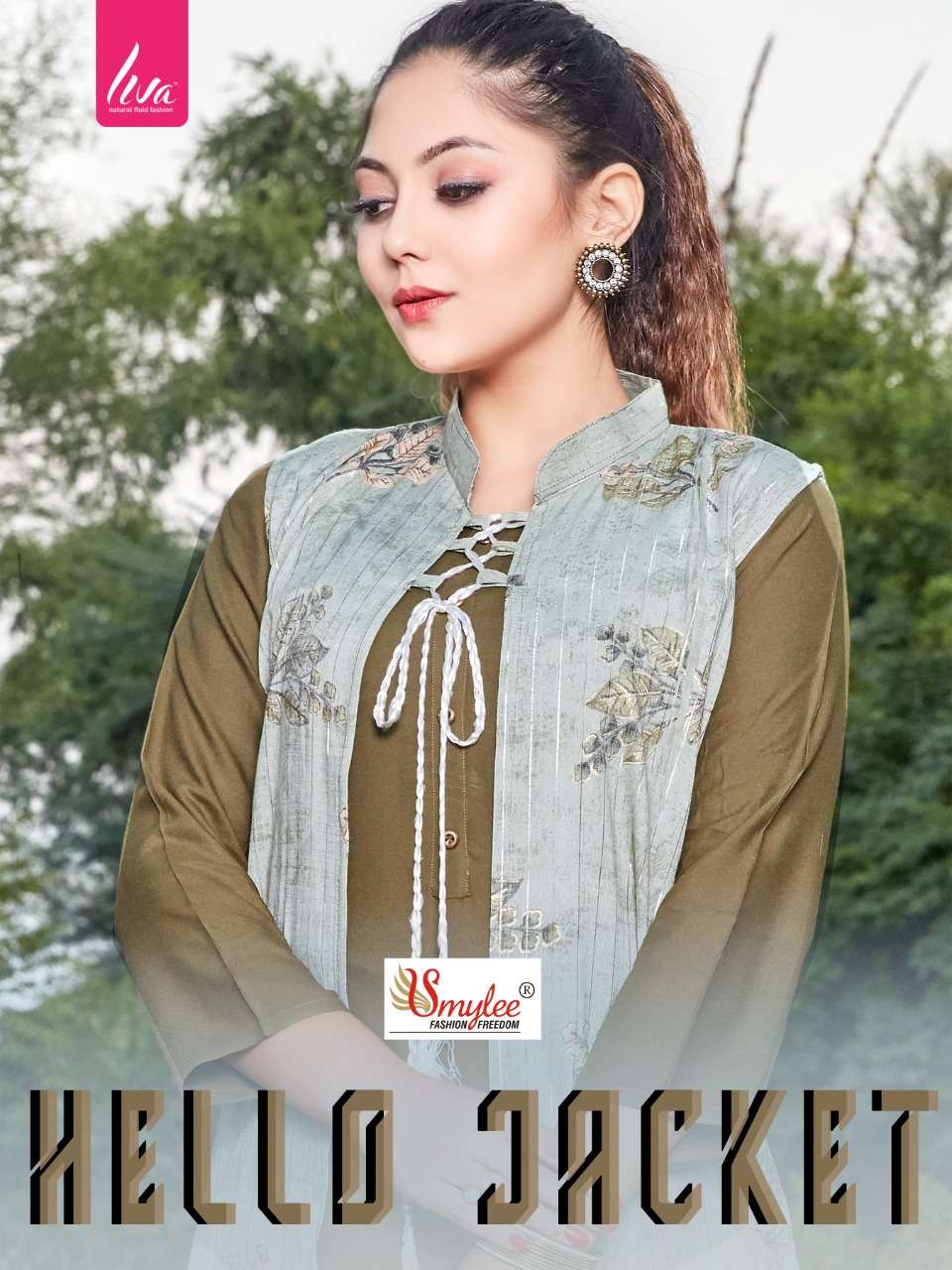 hello jacket by rung rayon kurti with jacket collection