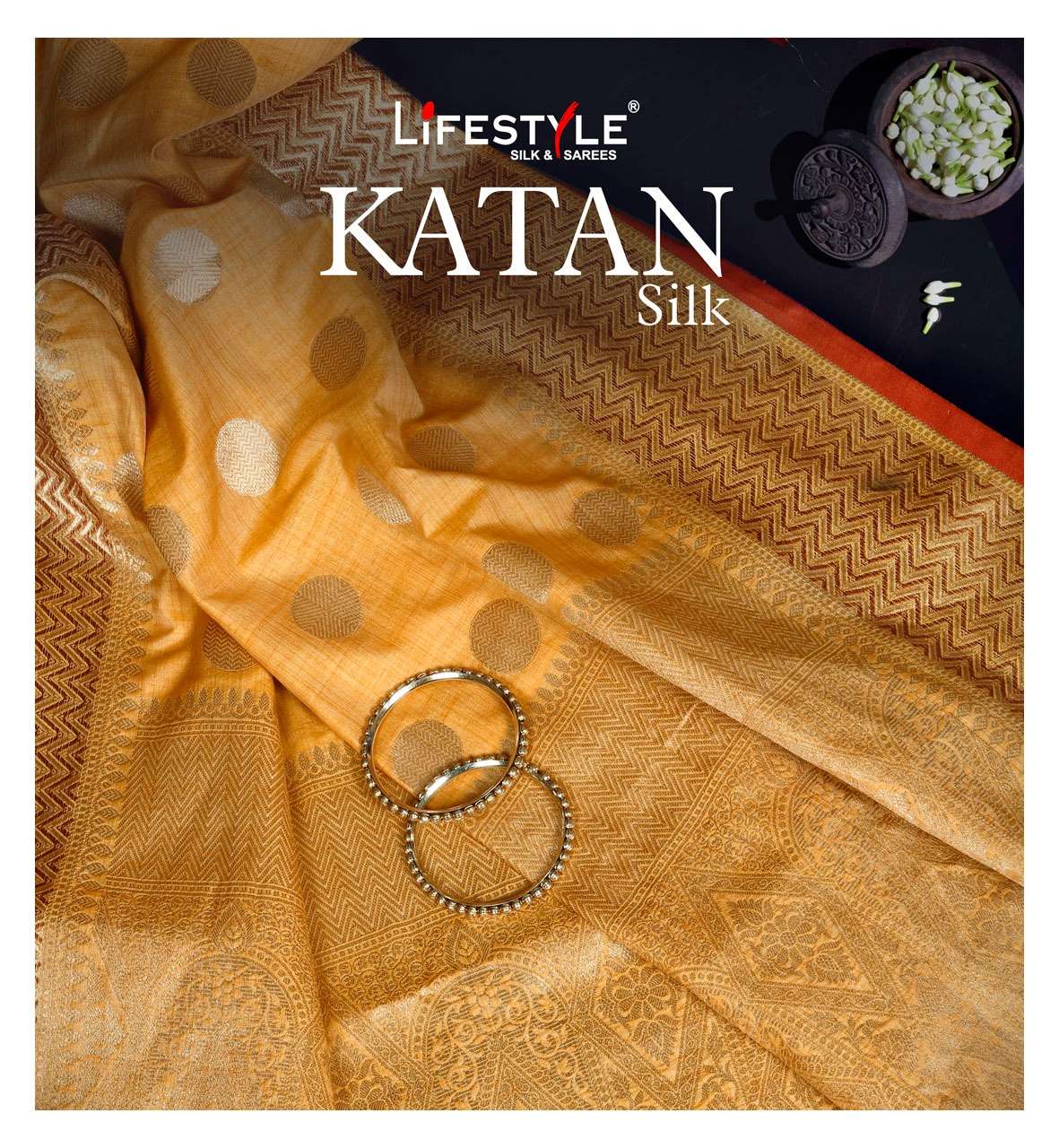 lifestyle katan silk vol 1 rich pallu silky exclusive saree