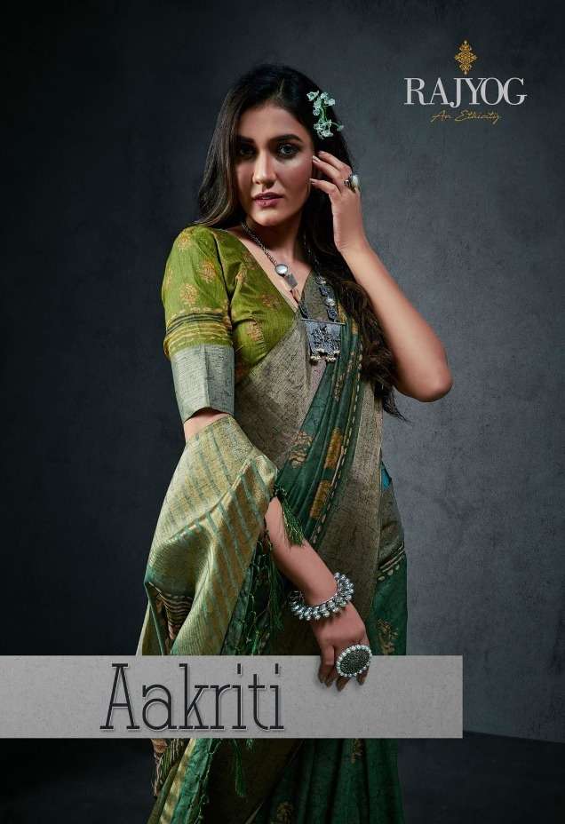 rajyog fabrics aakriti silk saree festival collection 