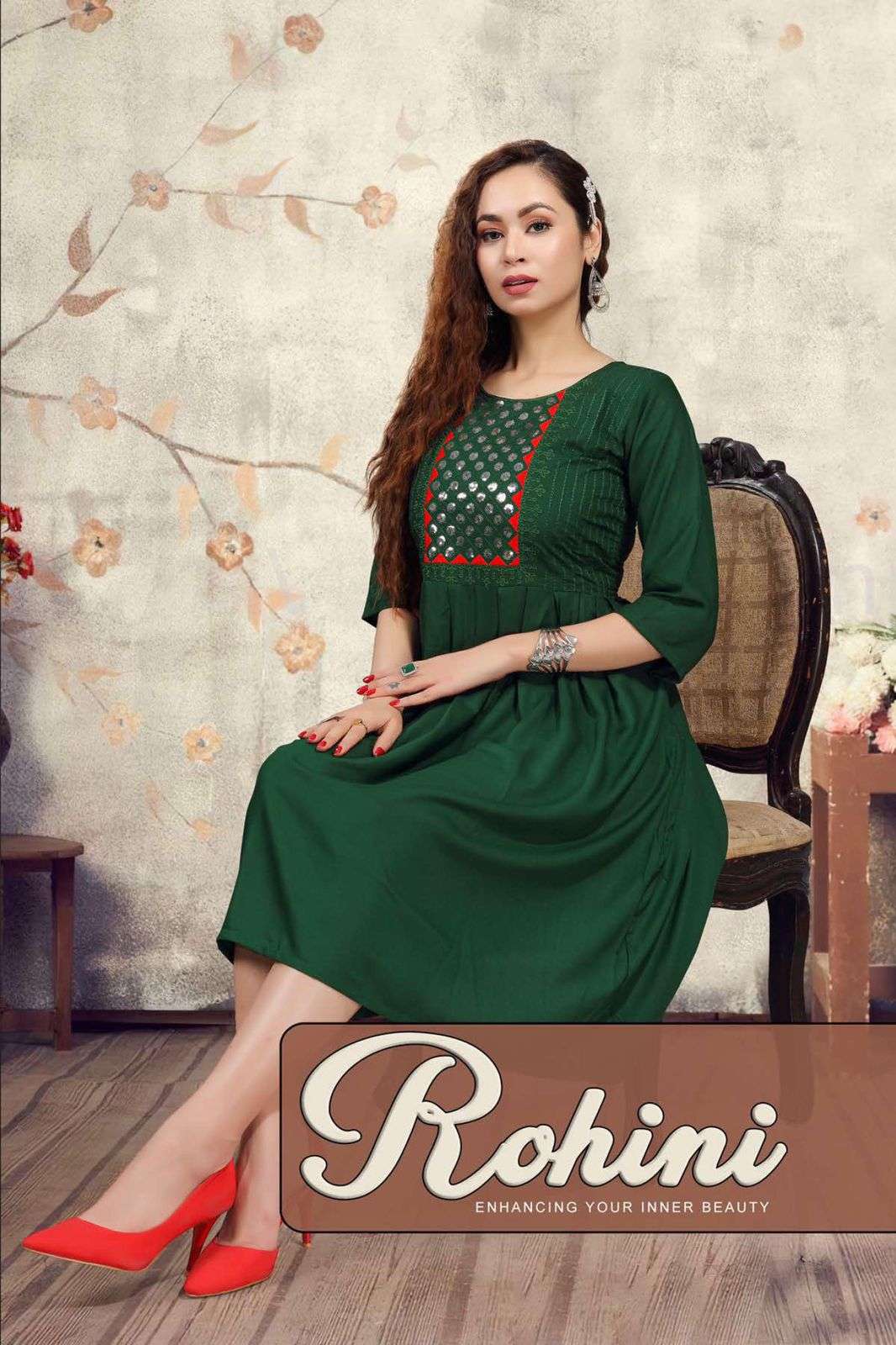 ROHINI BY TRENDY HEAVY RAYON KURTI CATALOG WHOLESALER BEST RATE