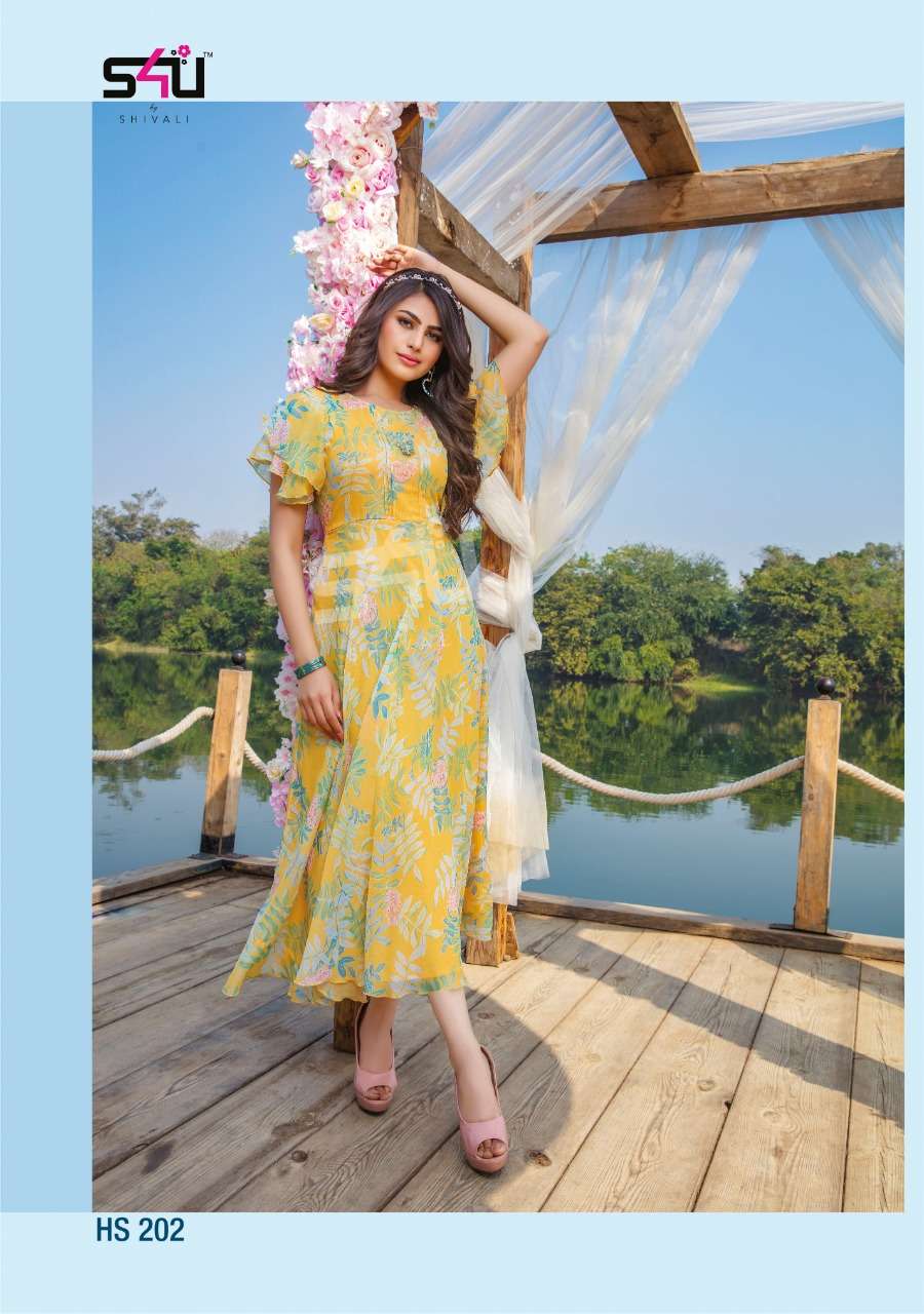 s4u 286 design combo set of fetive kurtis collection 