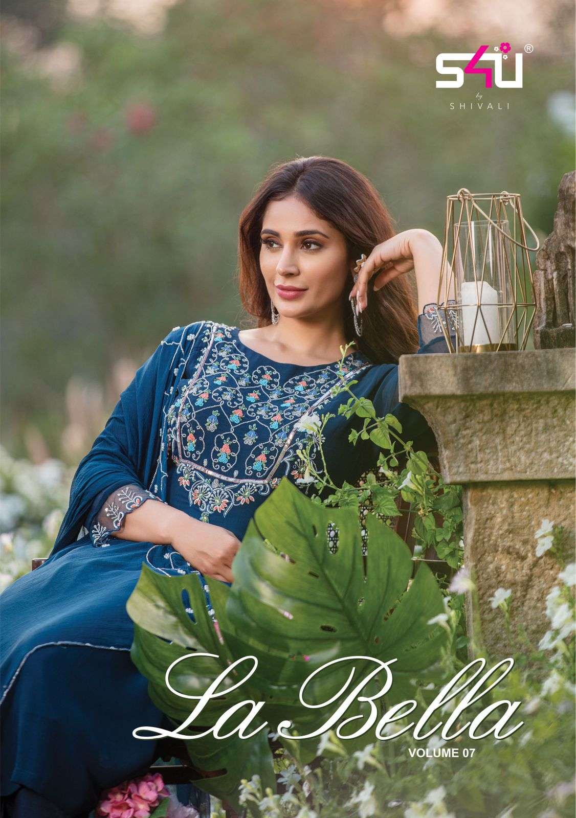 s4u la bella vol 7 georgette embroidery readymade handwork salwar kameez