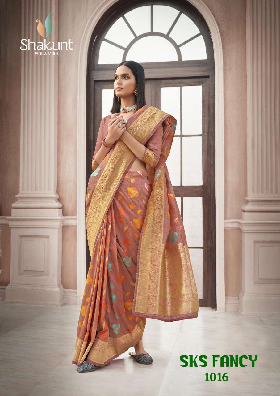 shakunt sks fancy 1016 art silk wedding fancy saree exporter