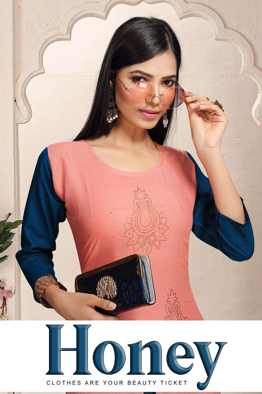 Trendy Honey vol.2 HEAVY RAYON KURTI CATLOG WHOLESALER BEST RATE