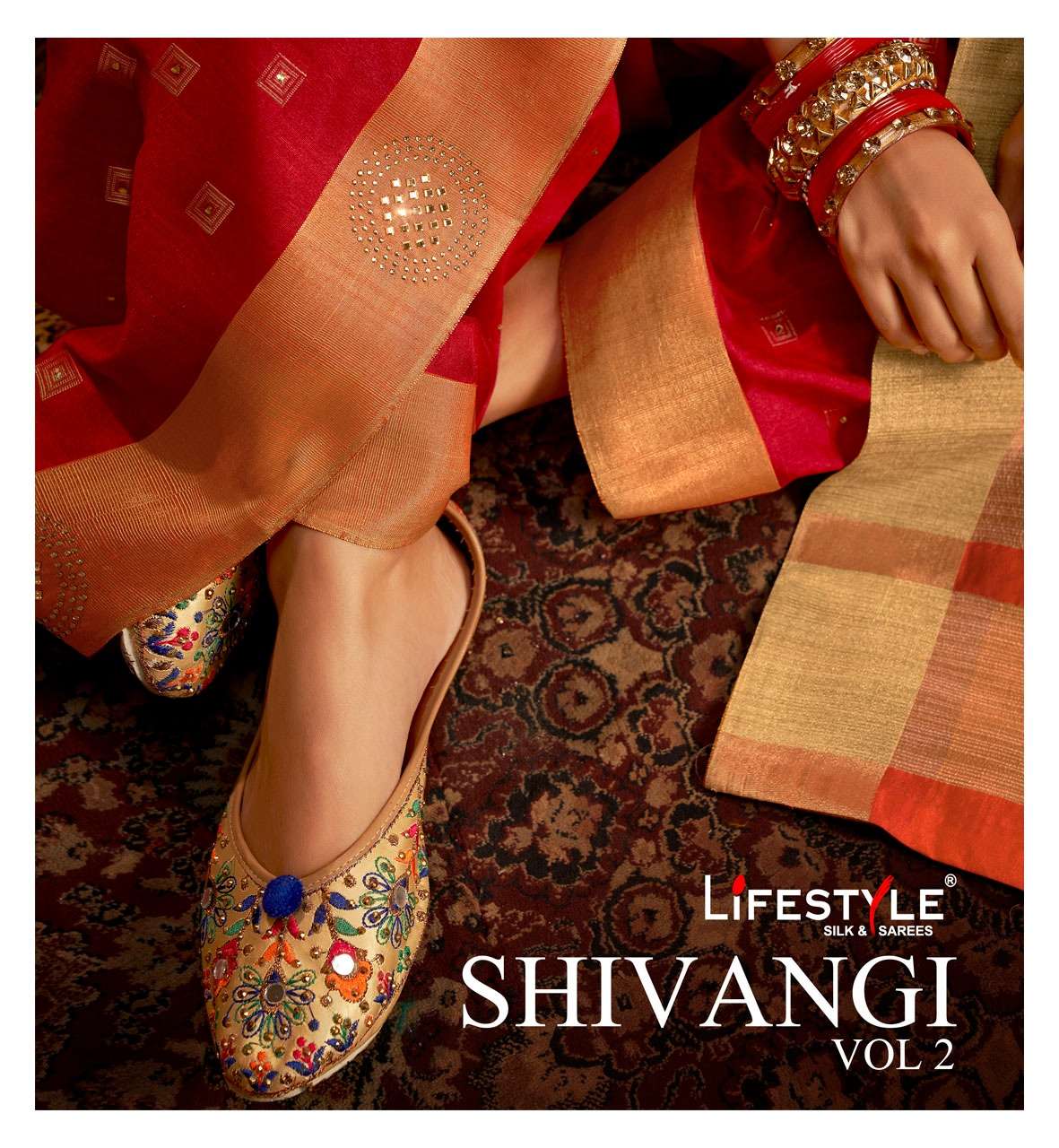 lifestyle shivangi silk vol 2 raw silk saris supplier 