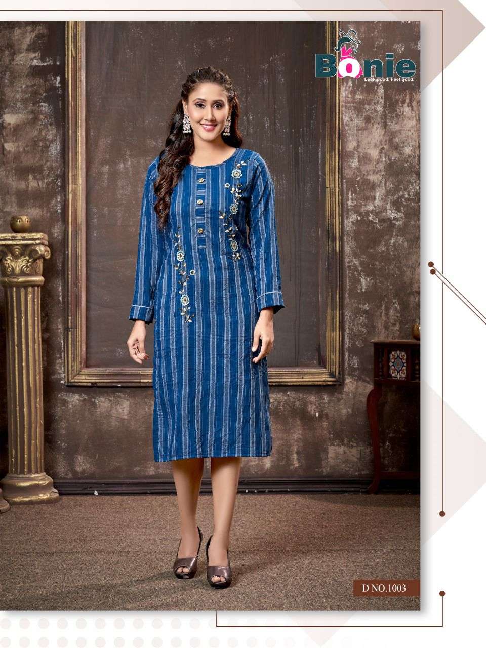 MIESHA BY BONIE HEAVY LINING SILK Handwork Kurties to give you amazing look KURTI CATALOG WHOLESALER BEST RATE