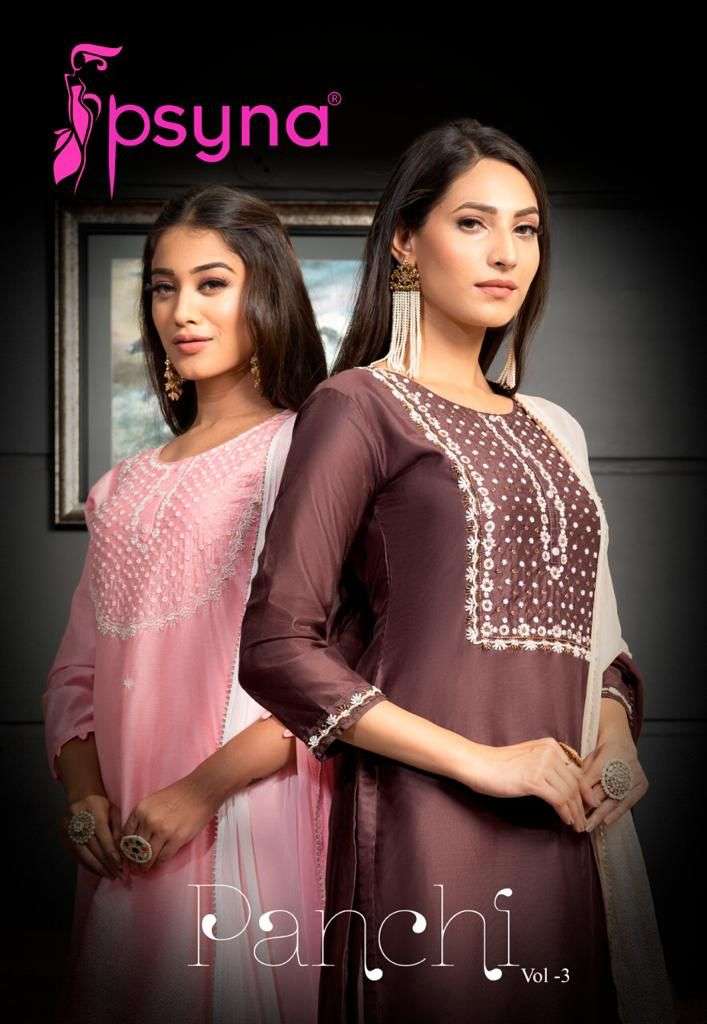 psyna panchi vol 3 indian tradition of readymade salwar suits with handwork collection 