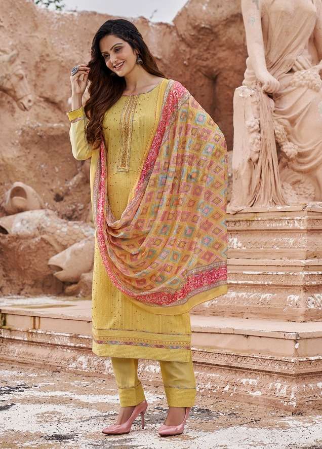 rangoon aarambh full stitch lucknowi work salwar kameez exporter