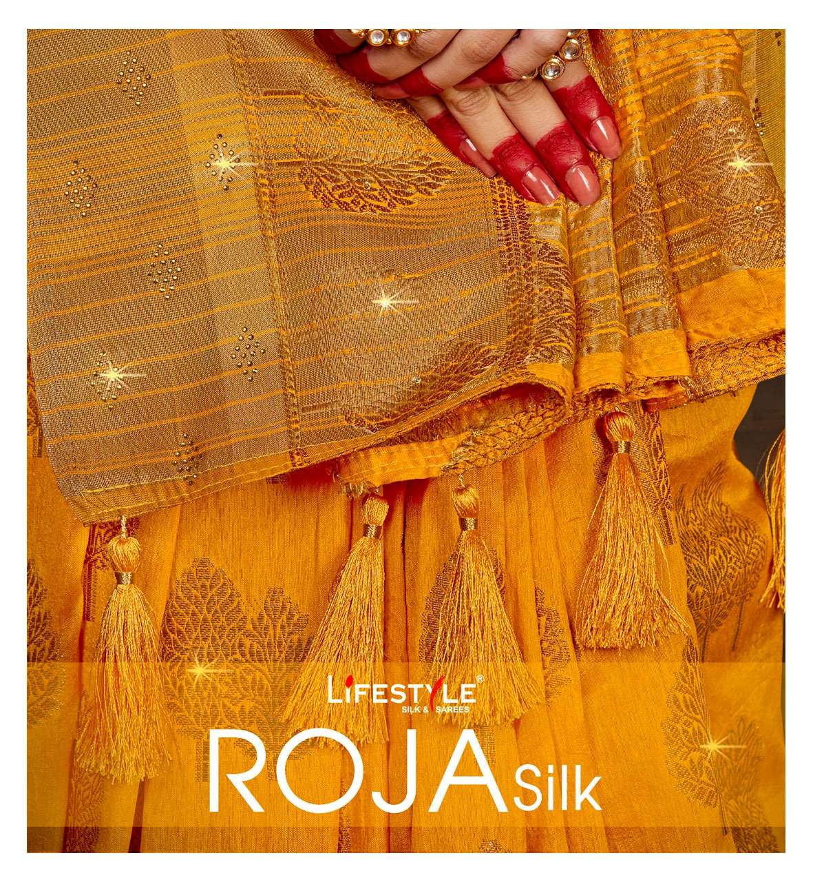 roja silk vol 1 by lifestyle nylone silk traditional wear saree wholesaler