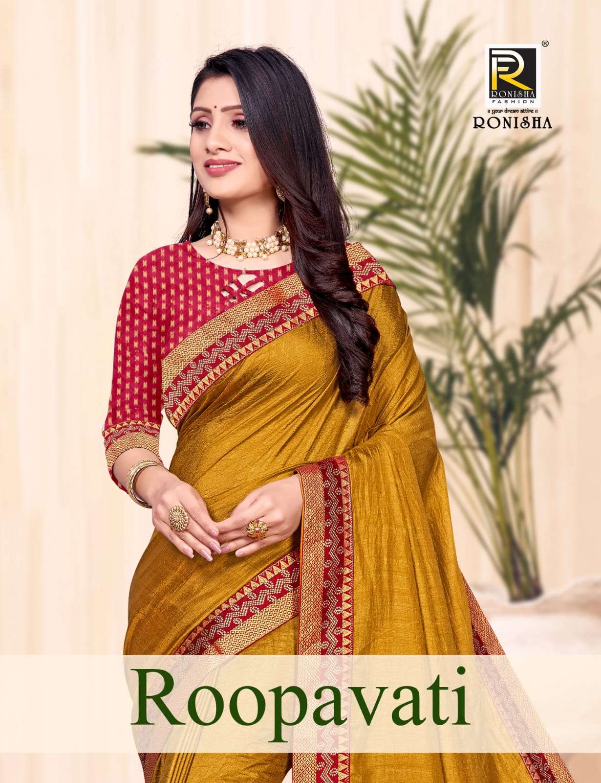 Roopati by ranjana saree fency border brocket blouse deily wear saree collection