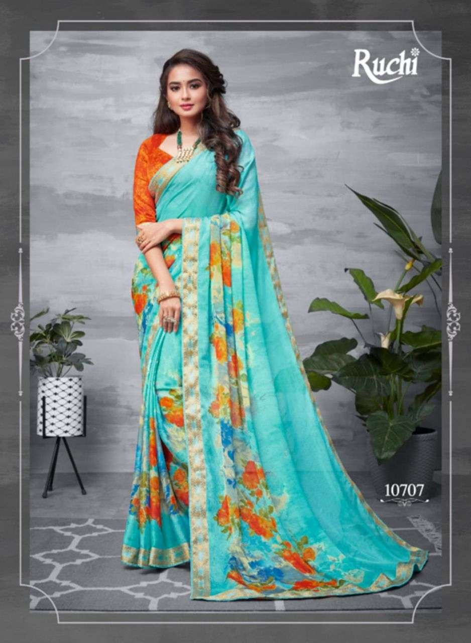 ruchi present netra chiffon printed daily wear sarees